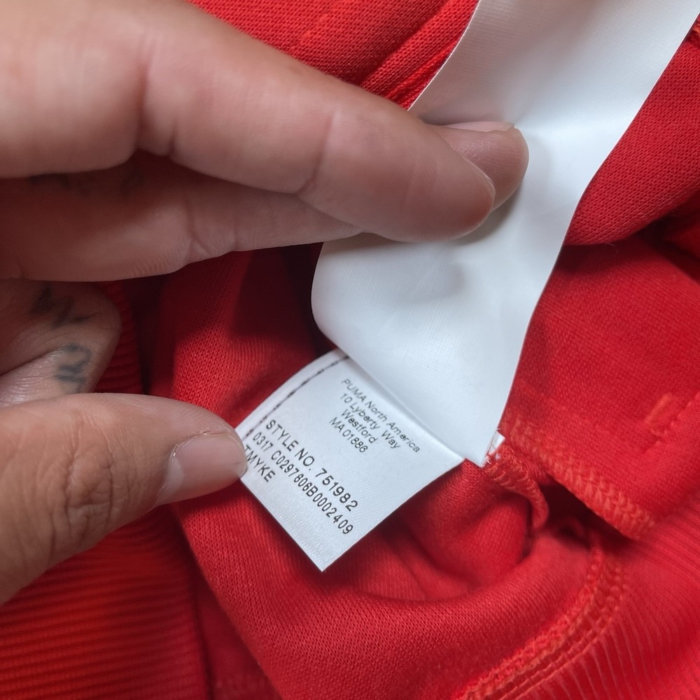 PUMA ARSENAL Soccer T7 ANTHEM JACKET 2017 RED/WHITE Mens Size Small New - Picture 7 of 8